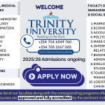 Trinity University, Yaba – 2025/26 Admission Now Open!