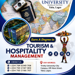 Study BSc. Tourism and Hospitality Management at Trinity University, Yaba, Lagos