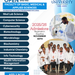 Trinity University Yaba – Faculty of Basic, Medical & Applied Sciences Admission 2025/26 | Apply Now