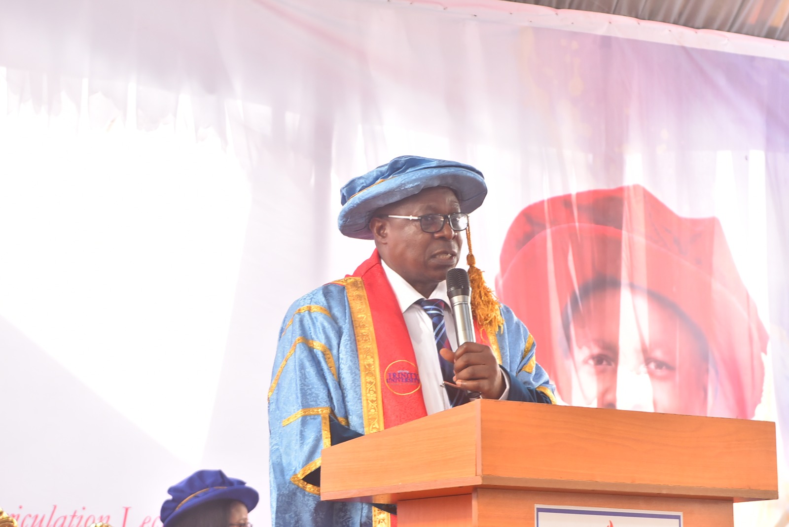 Professor Joseph Babatola Ayodele, Vice-Chancellor, Ekiti State University (EKSU), Ado-Ekiti, delivering the 4th convocation lecture