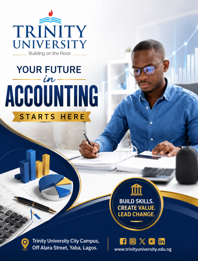 Study BSc. Accounting at Trinity University, Yaba, Lagos