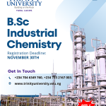 Trinity University Yaba – BSc. Industrial Chemistry Admission 2025/26 | Apply Now