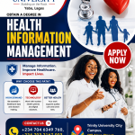 Study BSc Health Information Management at Trinity University, Yaba, Lagos.